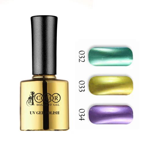 free shipping 6pcs Color 1000 New Fashion Metallic Gel Polish Gel Nail Art 10ml 48 SHINING