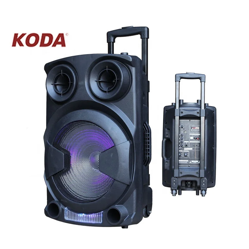 Best quality 12 inch woofer portable trolley speaker with wheels