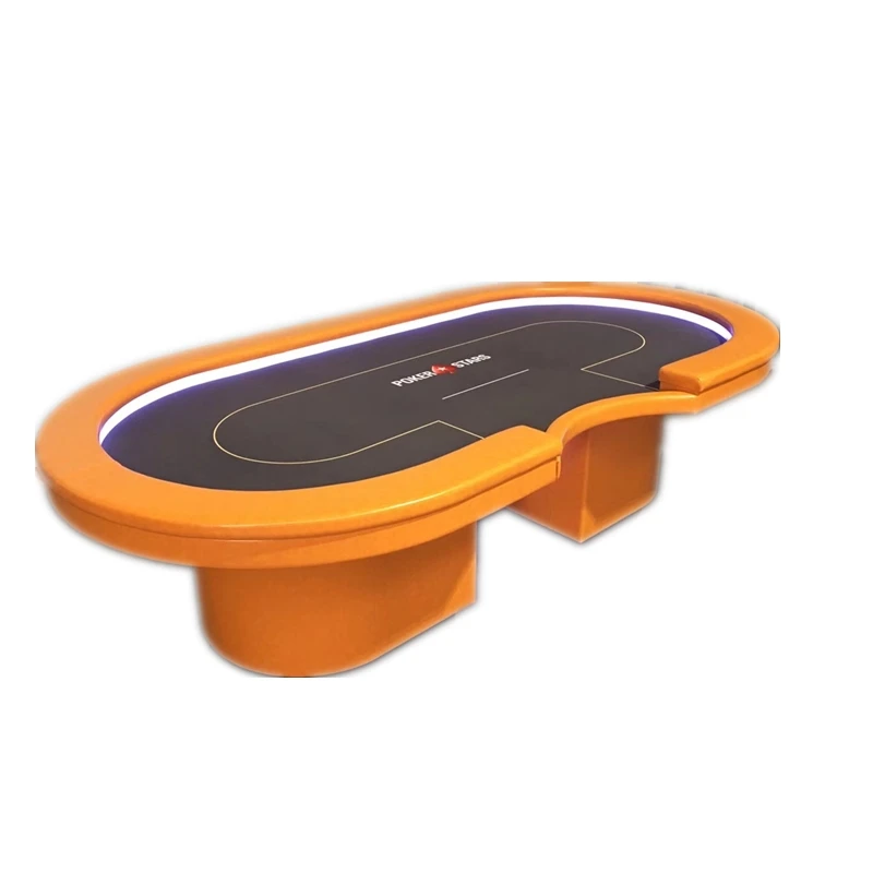 Роскошный овальный стол для игры в покер и звезды для казино Техасского холдема