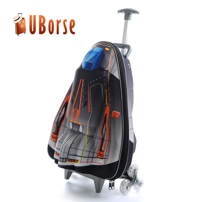 
New 3D EVA airplane kids luggage trolley suitcase rolling kids school bag children luggage 