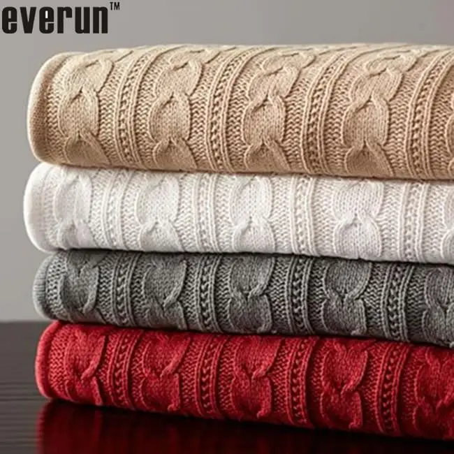 50CZ65 airline blanket 100%Acrylic 100 Cotton Cable Knit fabric faux lambswool sherpa back throw Blanket