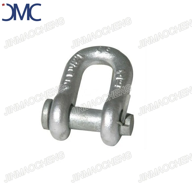 Hot Dip Galvanized 6:1 Round Pin Chain Shackle G215 Heavy Duty D Shackle 3/4 Inch