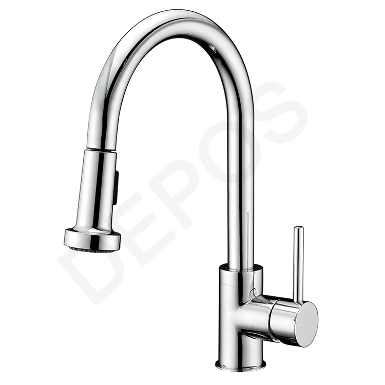 Single lever brass kitchen faucet grifo de cocina pull down faucet