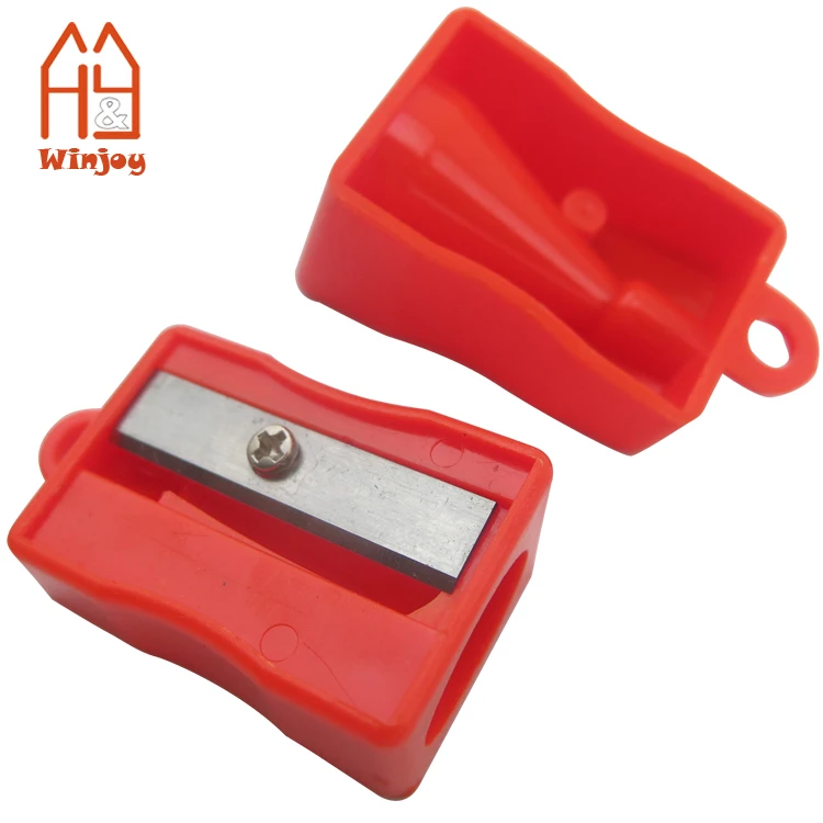 Large hole plastic pencil sharpener with hanging big for use