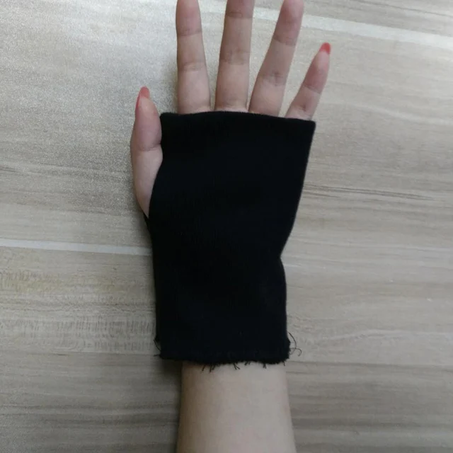 Wholesale in stock warm and comfortable full polyester fabric knitted ribbed cuffs collars for winter clothes