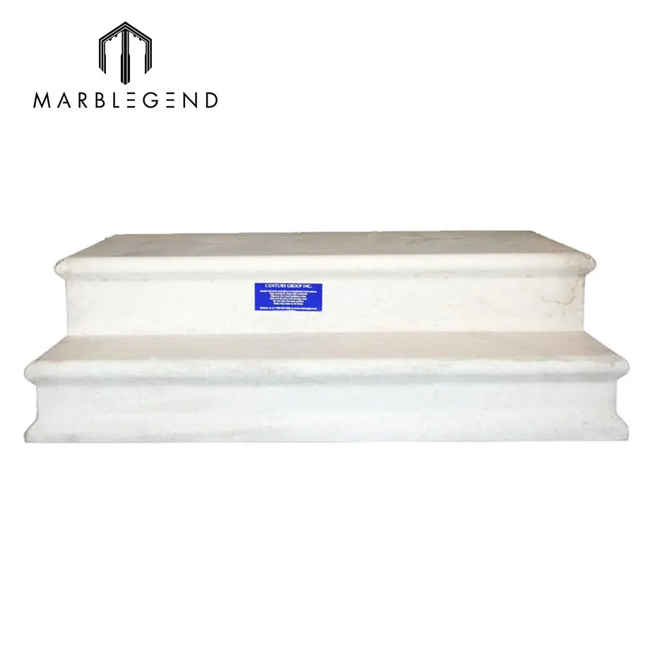 high quality best white limestone steps prices for sale