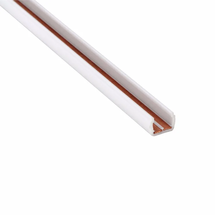 Horizontal Slider strips copper track rail profile 4 track sliding light profile