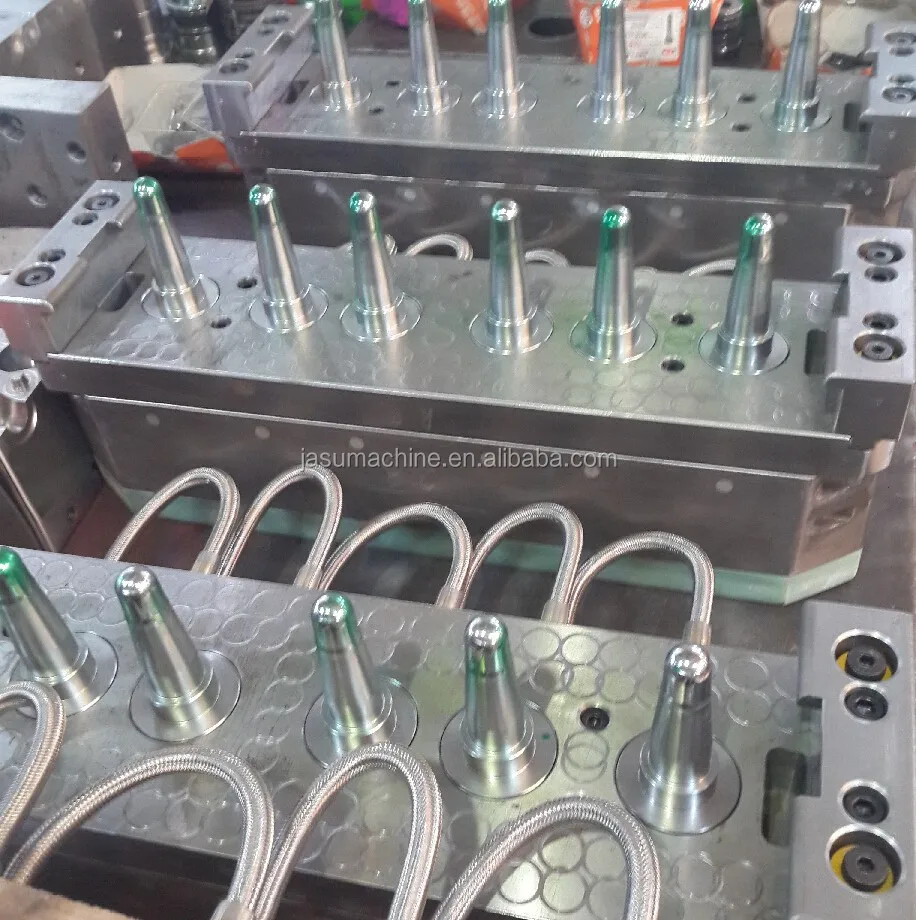 Full automatic no need perform blow PC LED light bulb cover ball assembly IBM one step injection blow machine