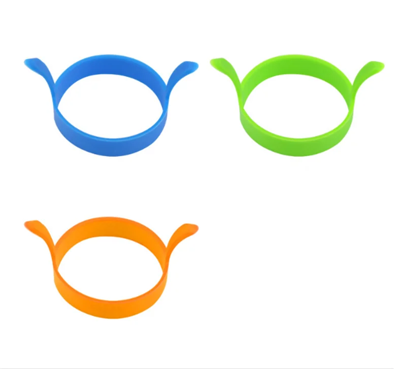  Кухонная силиконовая плита для жарки яиц круглой формы с двумя ушками