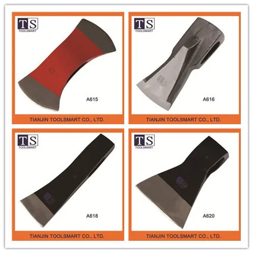 Wood battle steel forged axe head