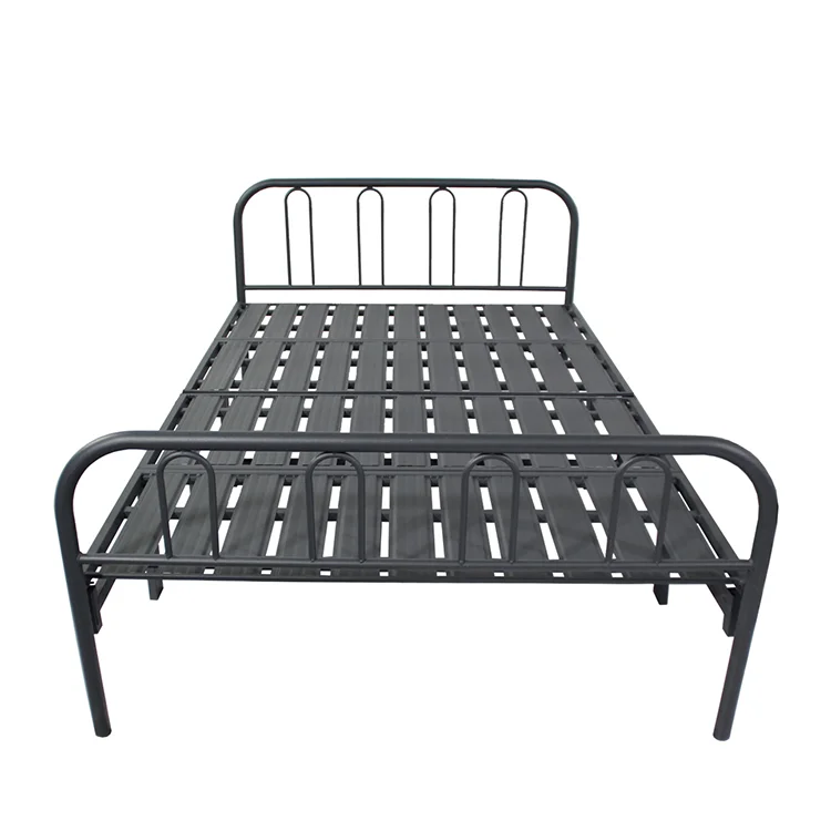 Popular Design Folding Bed Bedroom Furniture Metal Bed Double Bed DS-066D-1