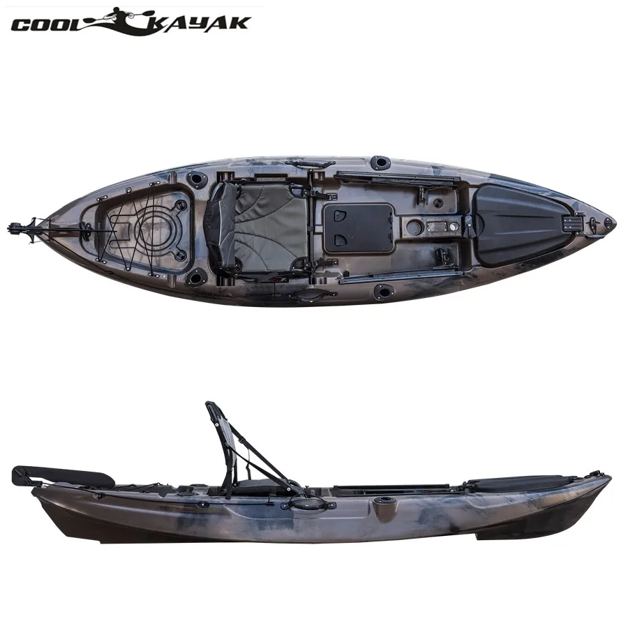 NEW!!! Best quality fishing kayak plastic boat single sit on top sea kayak