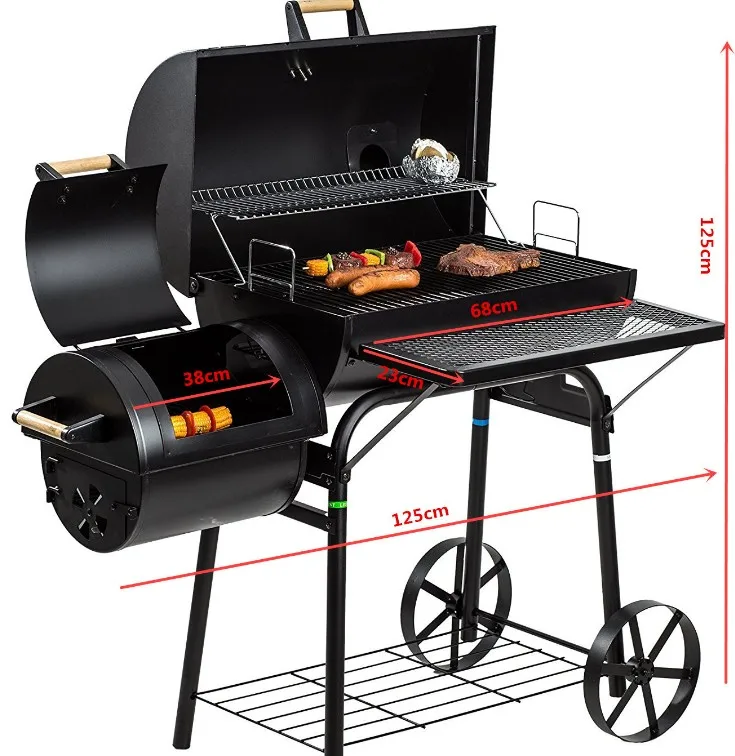 Ablespring Outdoor garden large BBQ charcoal grill Commercial Smoker grill barbecue grill