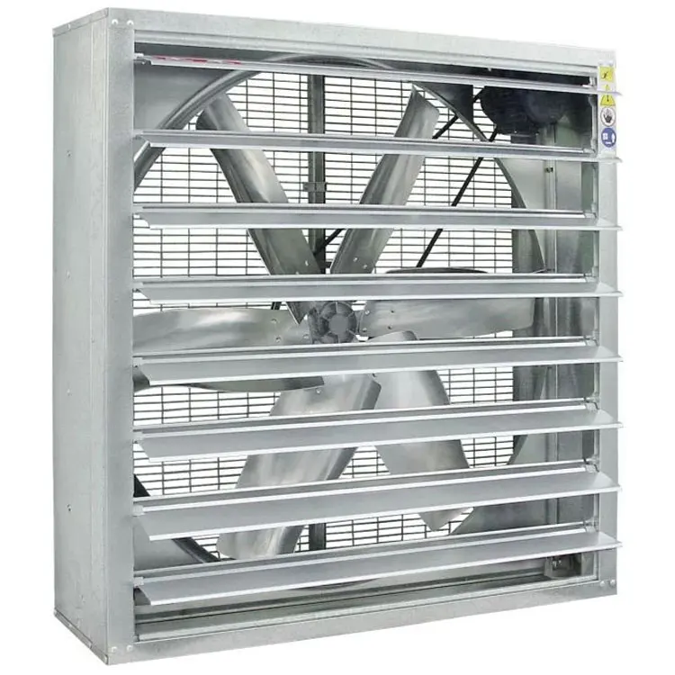 FW Low Price Quality Inudustiral Belt Driven Exhaust Ventilator Fan with Automatic Galvanized Shutters