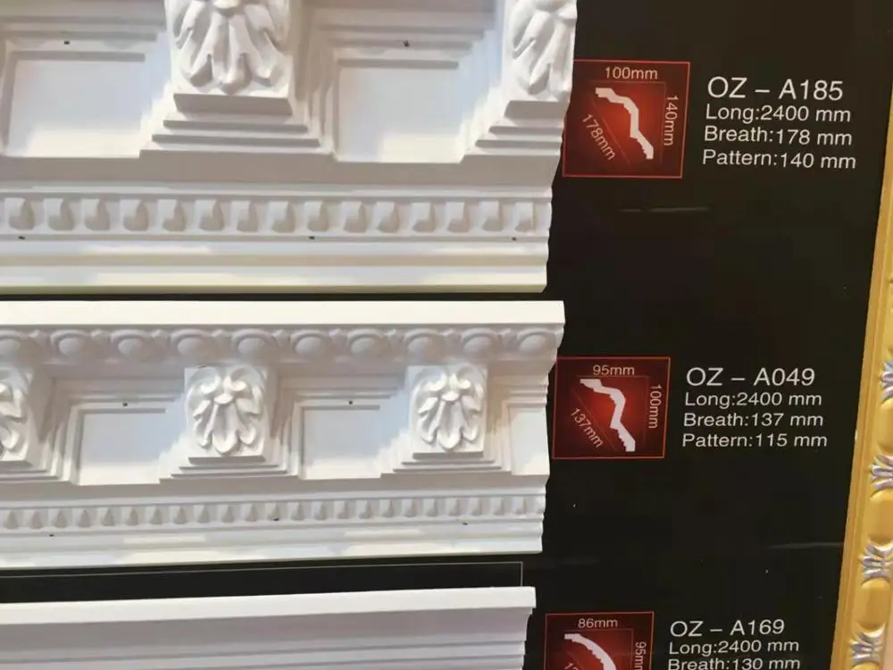 Polyurethane High Density Interior Wall Panel Decoration Pu Plain Corner Moulding