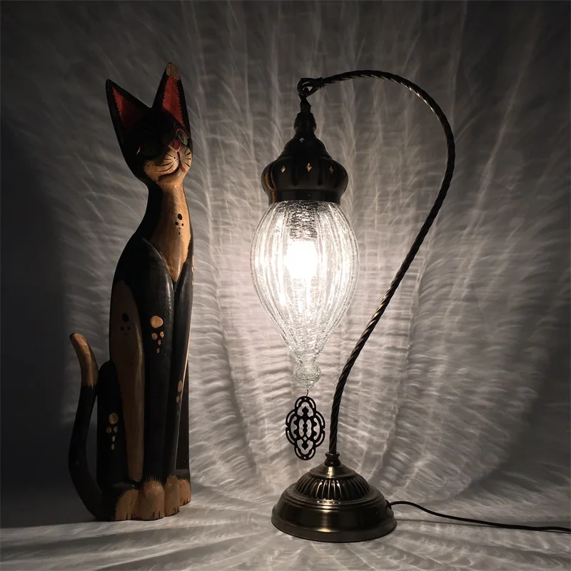 Tokin Handmade Mosaic Art Turkish LED table retro Lamp