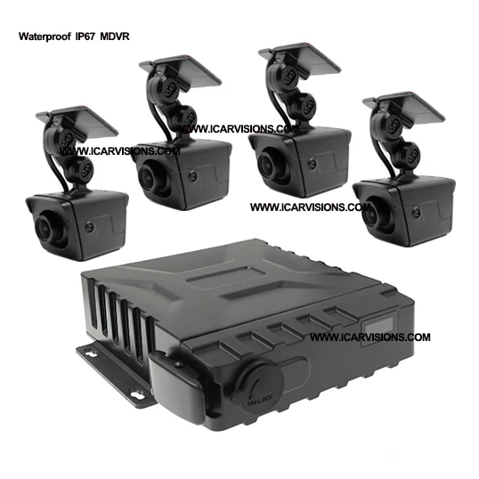 
IP67 Waterproof MDVR SSD mobile DVR Vehicle recorder car black box GPS 4G 3G WIFI 