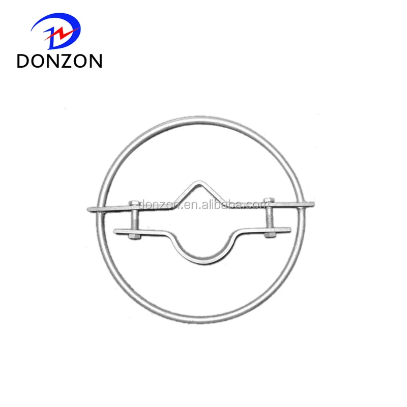 Electric cable fitting Pole clamp single suspension wire hoop