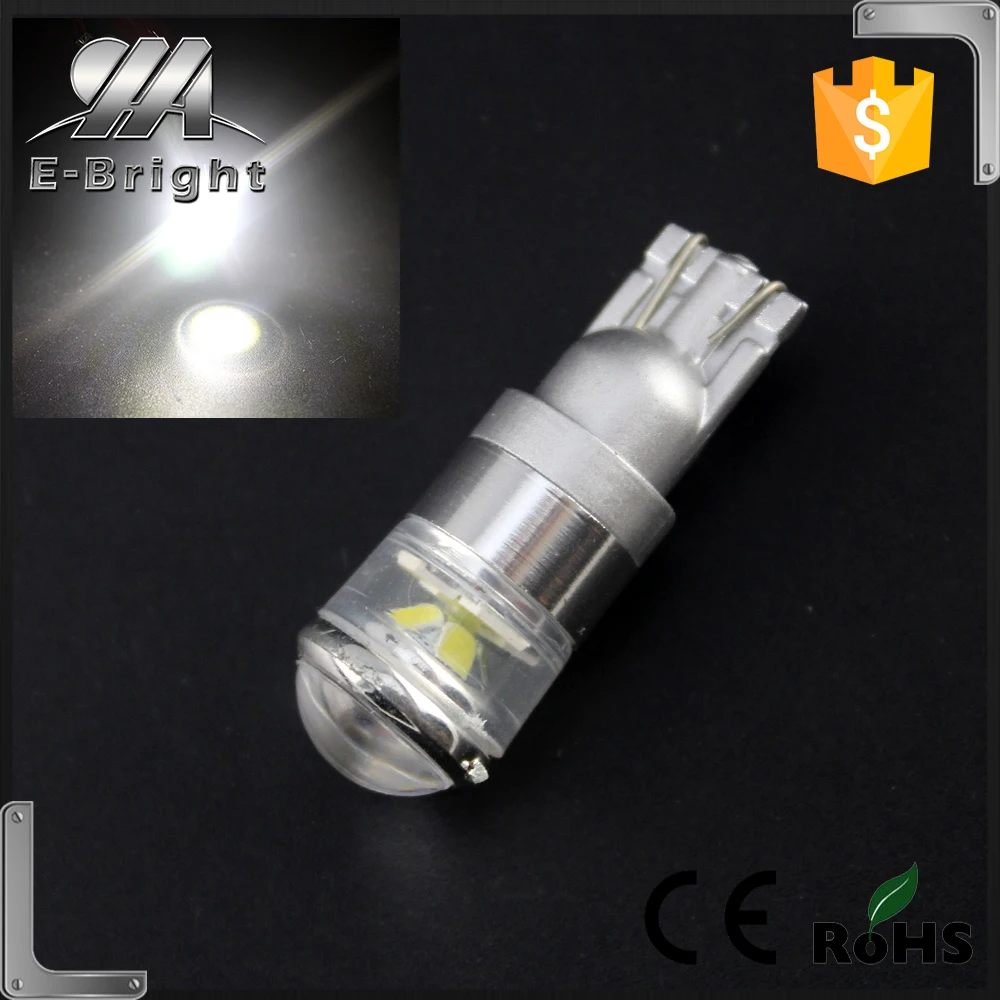 Белый 4SMD-2835 Объектив Проектора 168 194 2825 W5W LED Замена Лампы Для Номерного знака