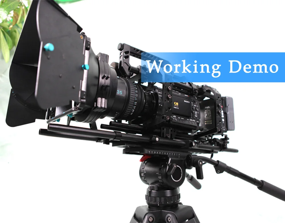 Professional Carbon Fiber Tripod With Fluid Head Max Load 29.6kg Video Tripod