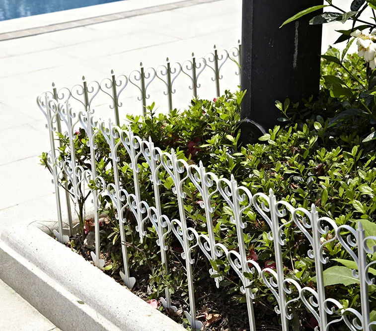 
Plastic Patio Fencing Border Edge Sections Edging Flower Bed Barrier Decor 