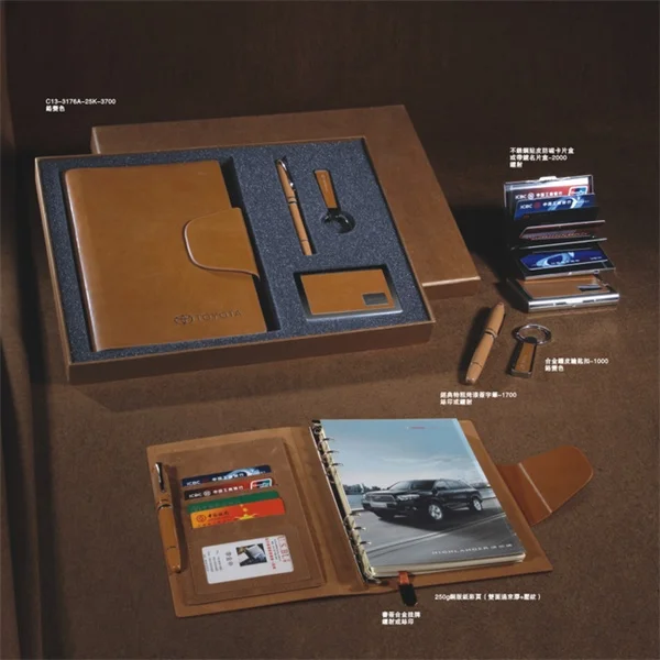 9 ring custom made decorative keyboard stickers Snap fastener logo note book  notebook calendar loose leaf pu leeather journal