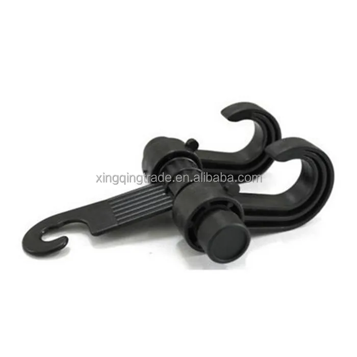 Double Auto Car Back Seat Headrest Hanger Holder Hook Clips For Bag Purse Cloth Grocery Automobile Interior Accessories