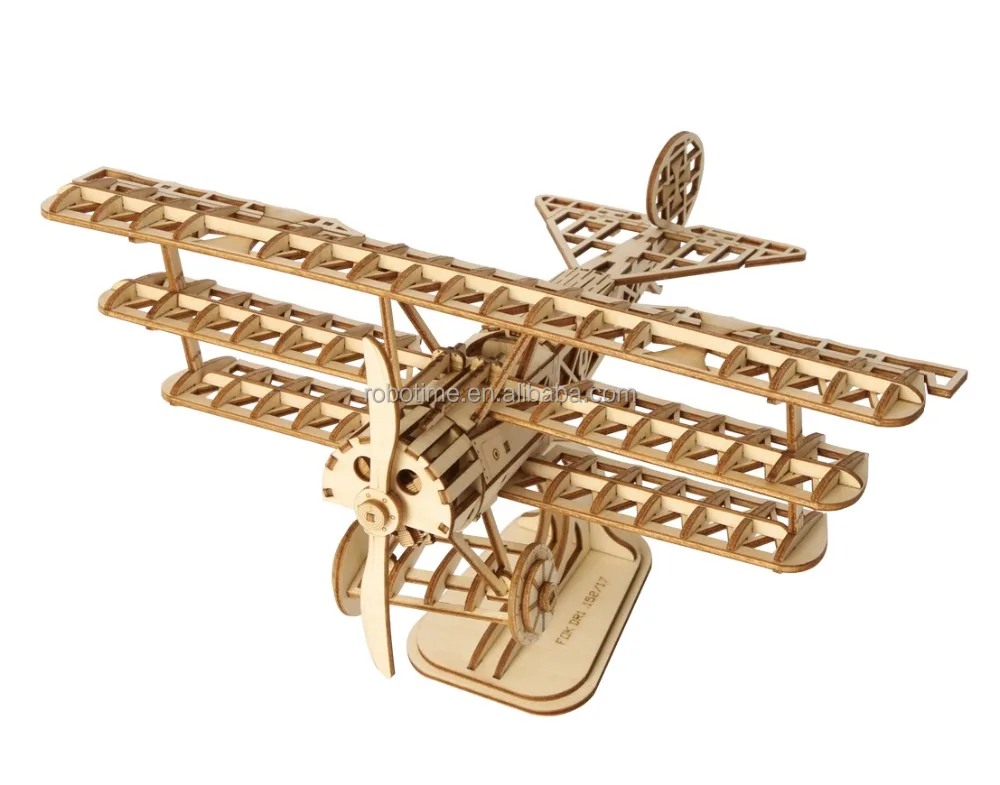Educational Toys for Gifts Modern 3D Wooden Plane Puzzle