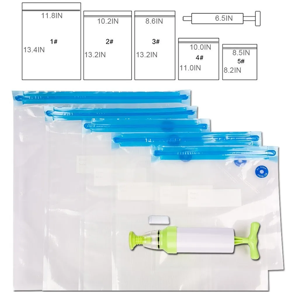 Vacuum zipper bag with valve,zip lock bag with pump