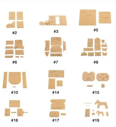 Handmade Leather Craft Acrylic Decor Pattern Stencil Template Tool