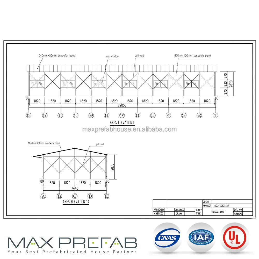 K Modular Prefabricated Model House Building