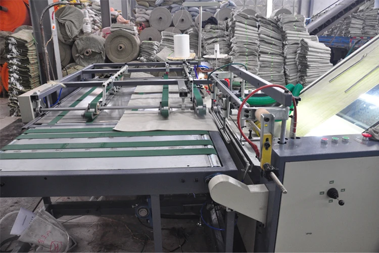 
Woven Polypropylene Bag Cutting and Bottom Stitching Machine 