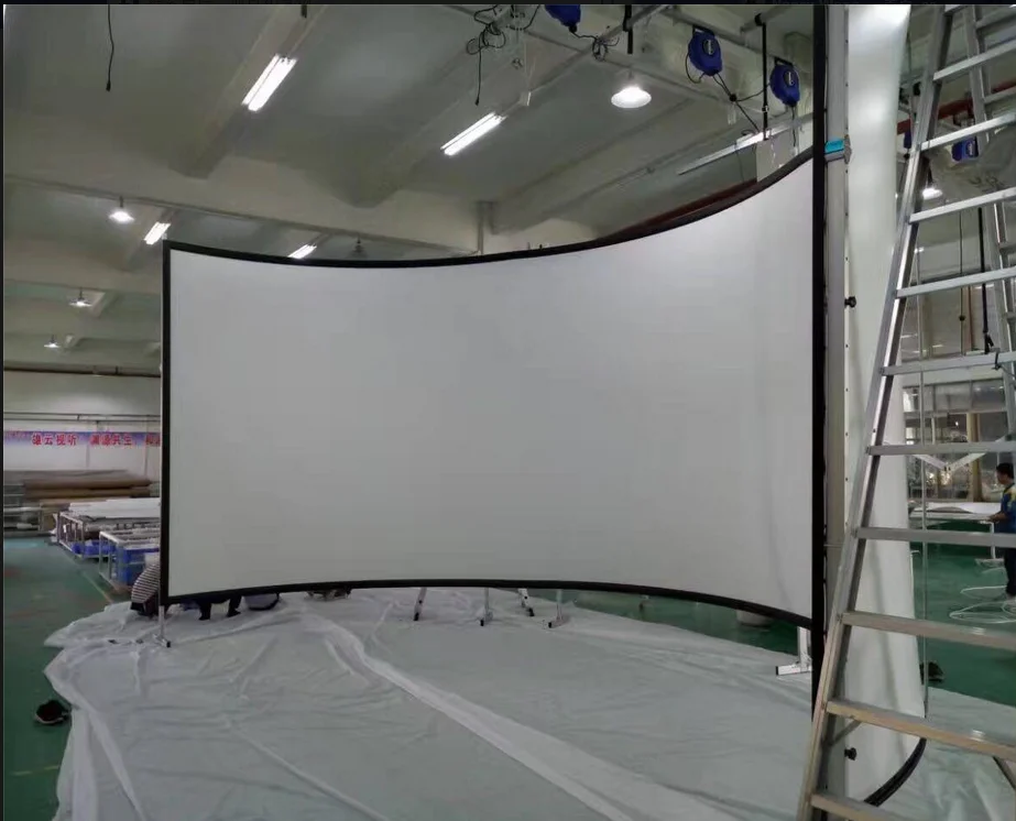 180 градусов изогнутый проекционный экран кинотеатр большой экран