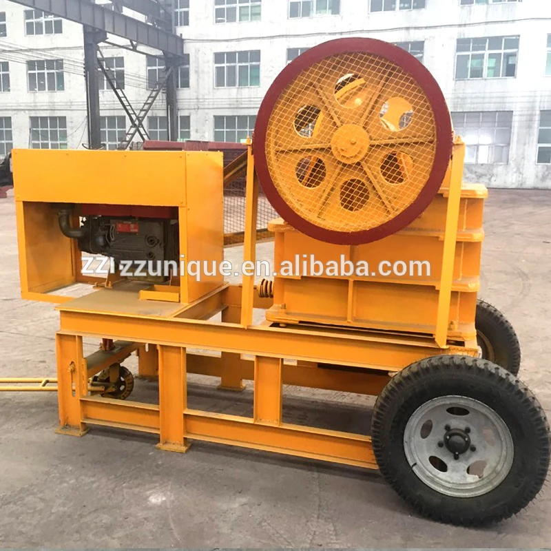 High Quality Portable Small Diesel Engine Jaw Stone Crusher