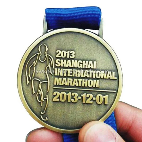 Custom silver enamel football club festival sports alloy medal