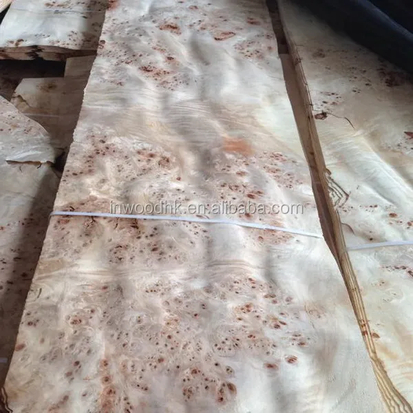 Exotic Romania Mappa Burl Wood Veneer for Interior Decoration