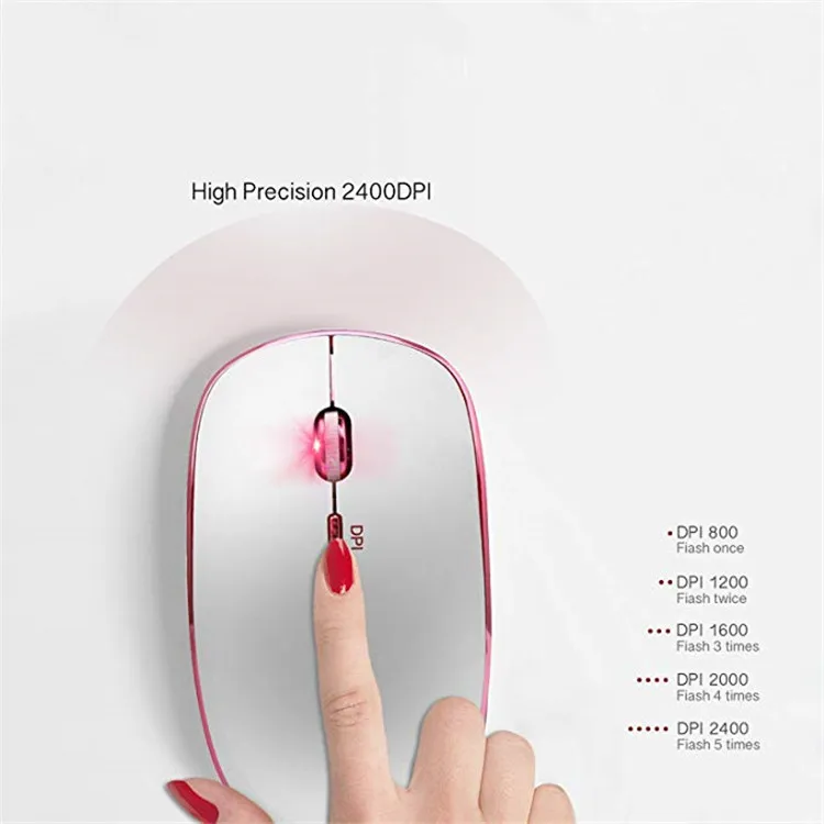 customized computer wireless mouse with mini usb receiver