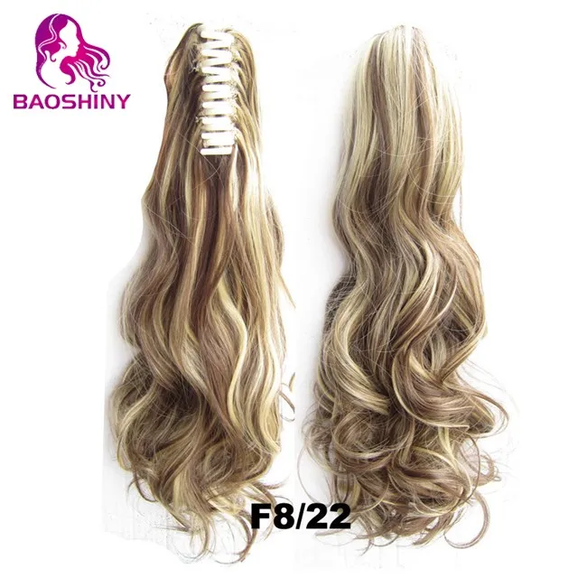 22 дюйма, 55 см, женские кудрявые когти, конский хвост, высокотемпературные волокна, синтетические волосы, конский хвост, 170 г/шт.