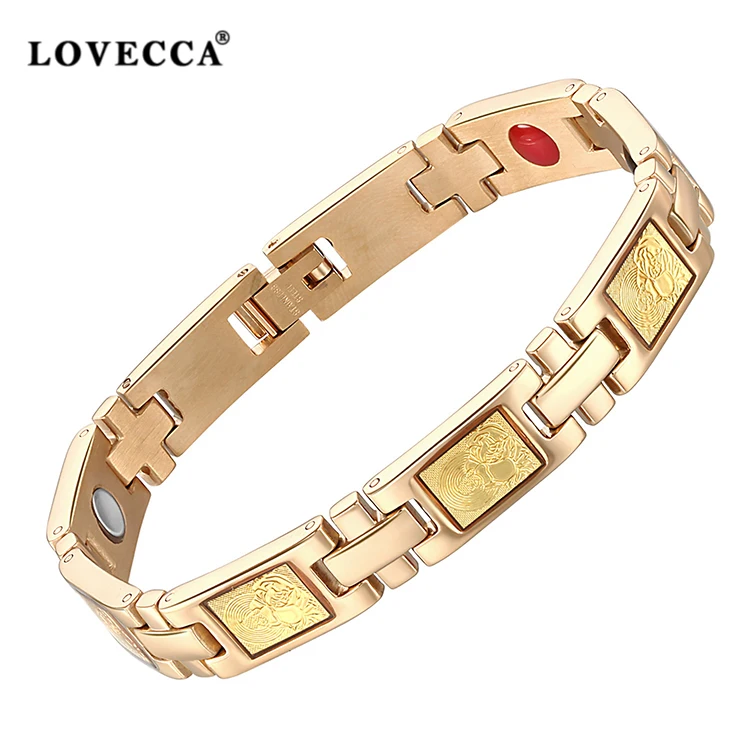 High quality super strong neodymium magnetic bracelet with energy IR-ion magnet germanium