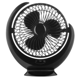 8 inch Desktop USB & Battery Rechargeable Fan Table USB Moon Fan with Natural Wind Mode