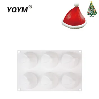Hot Sale French Dessert Silicone Mousse Cake Mold 3D Christmas decoration hat food grade Silicone baking mold