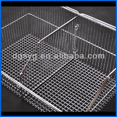 Chrome Wall Panel Wire Mesh Basket for Hospital Use