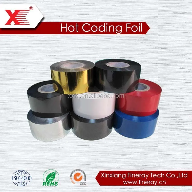 Xinxiang FC2 25 мм x 100 м золотой белый тиснения кодирования термопринтер TTR ленты фольги