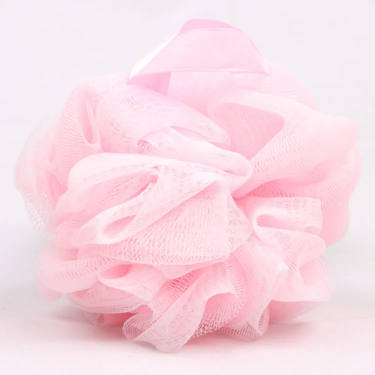 
Factory supplying exfoliate body scrub shower soap gel ball nylon net bathing scrubber 