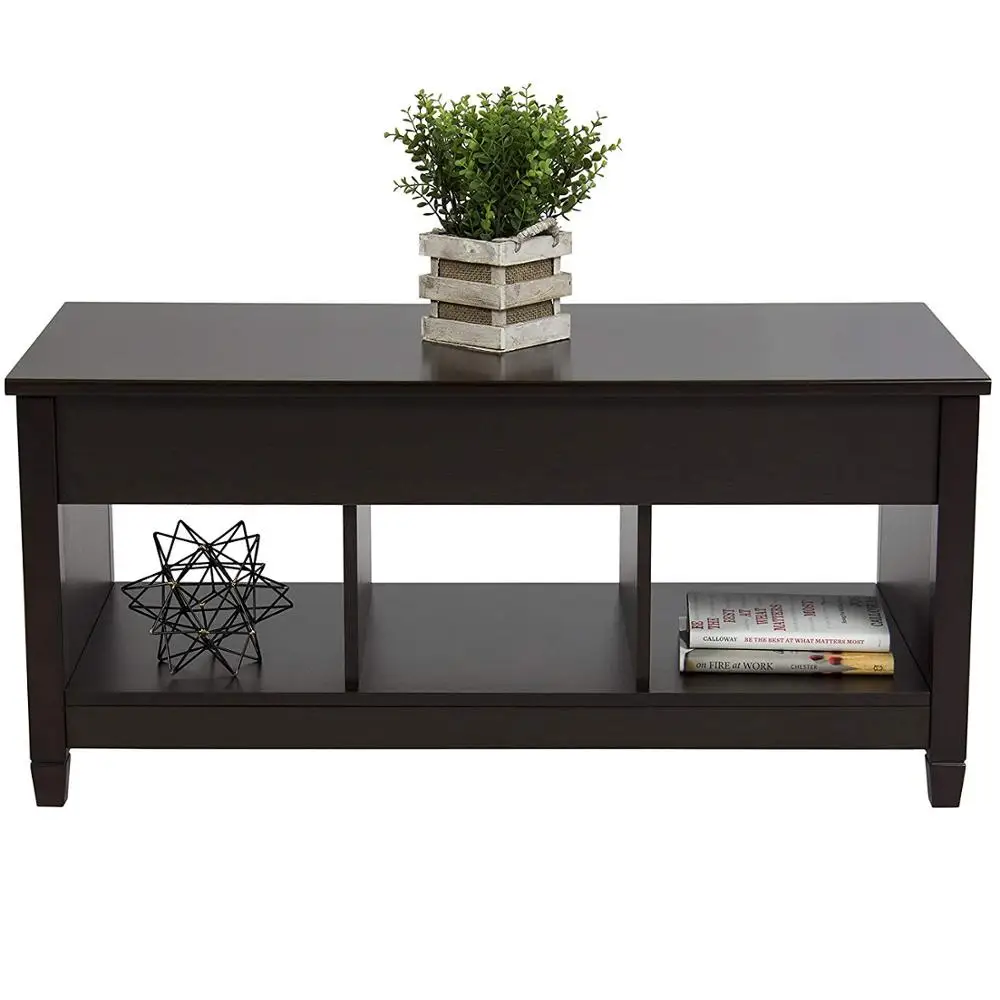 Coffee Table Lift Top Storage TV Stand  With Hidden Compartment Lift Tabletop Furniture