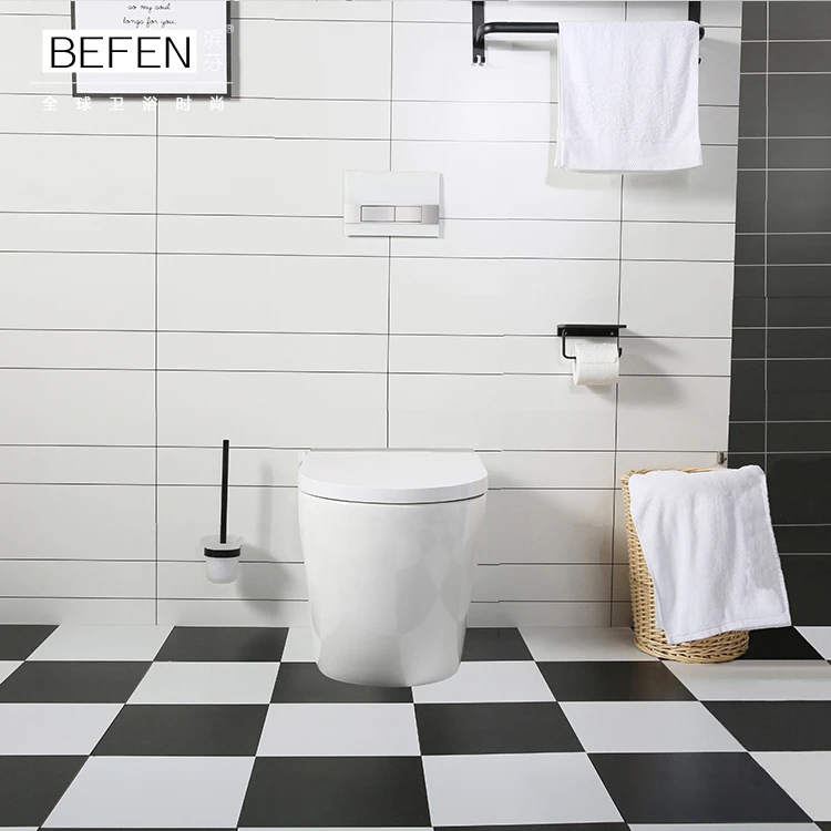 China supplier sanitary ware automatic electric back to wall ceramic smart intelligent toilet