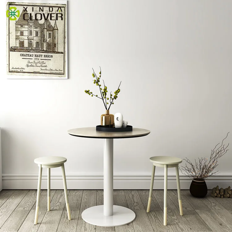 Round shape modern coffee table design wooden coffee table