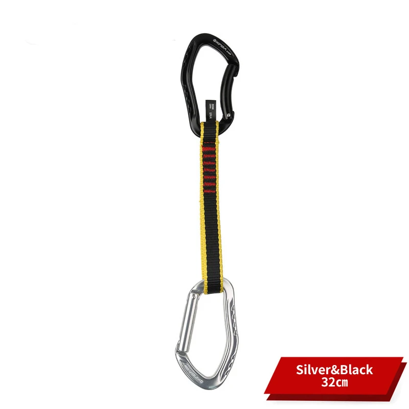 XINDA CE UIAA  25kN quick draw climbing carabiners  with sling