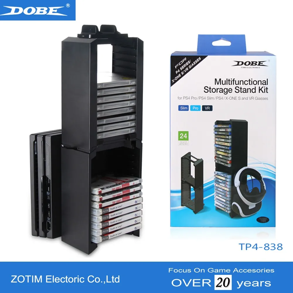 
PS VR Holder and Double Games CD Stand For PS4 / PRO / SLIM / XBOX ONE / PC 