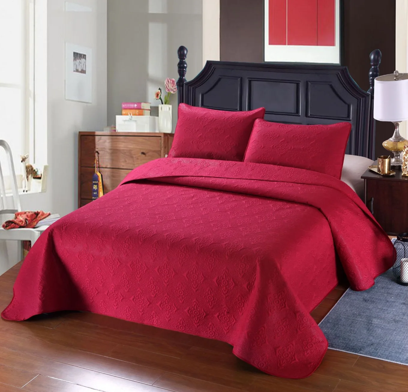 
Classic Bed Runner Cotton Bed Spread - Hotel Decoration Cushion - duvet cover square pillow 